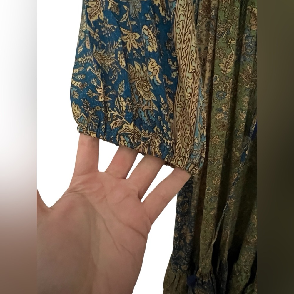 RAGA Blue and Green Maxi Dress - Picture 5 of 10